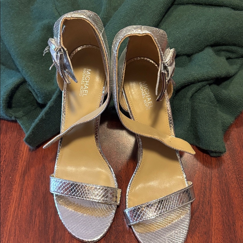 Michael Kors Metallic Silver Heels